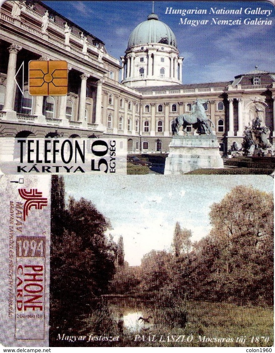 TARJETA TELEFONICA DE HUNGRIA. NATIONAL GALLERY, PANTANO, Mocsár. HU-P-1994-12. (122) - Hungría