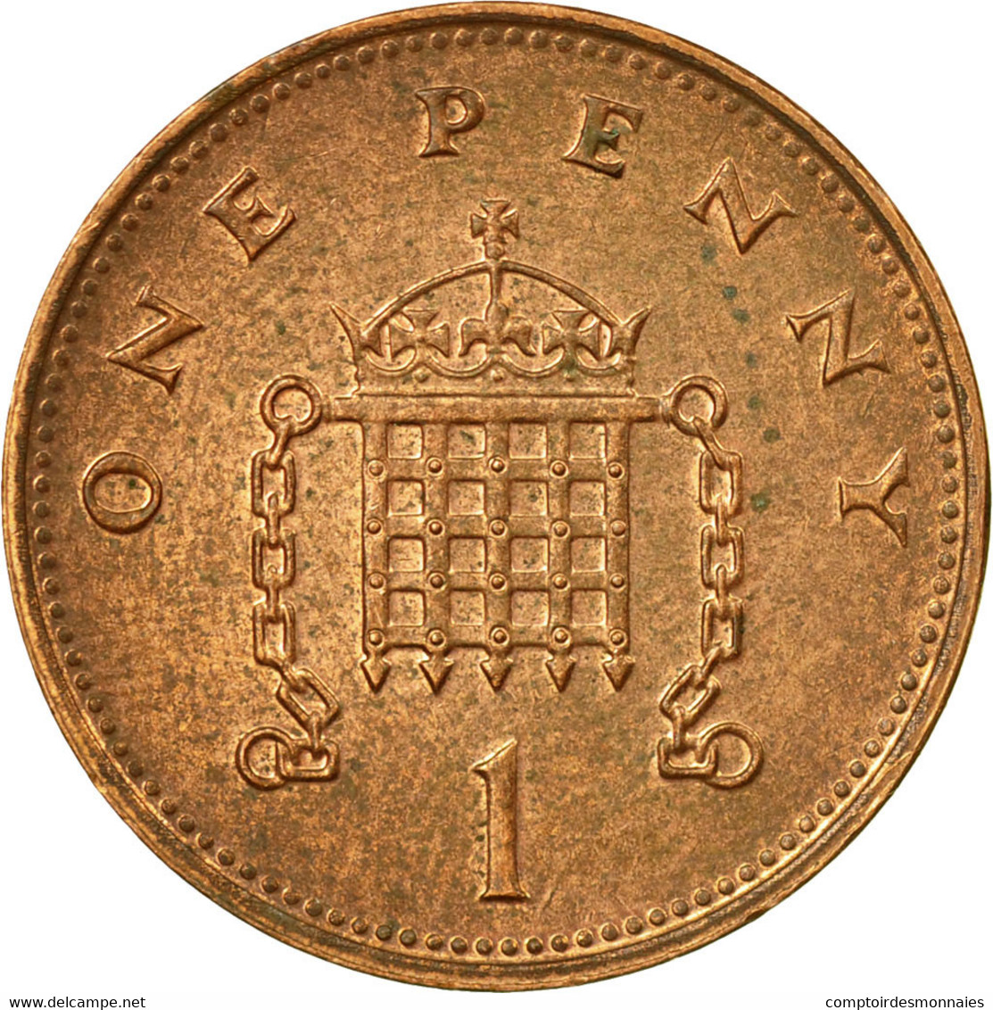 Monnaie, Grande-Bretagne, Elizabeth II, Penny, 1994, TB+, Copper Plated Steel - 1 Penny & 1 New Penny