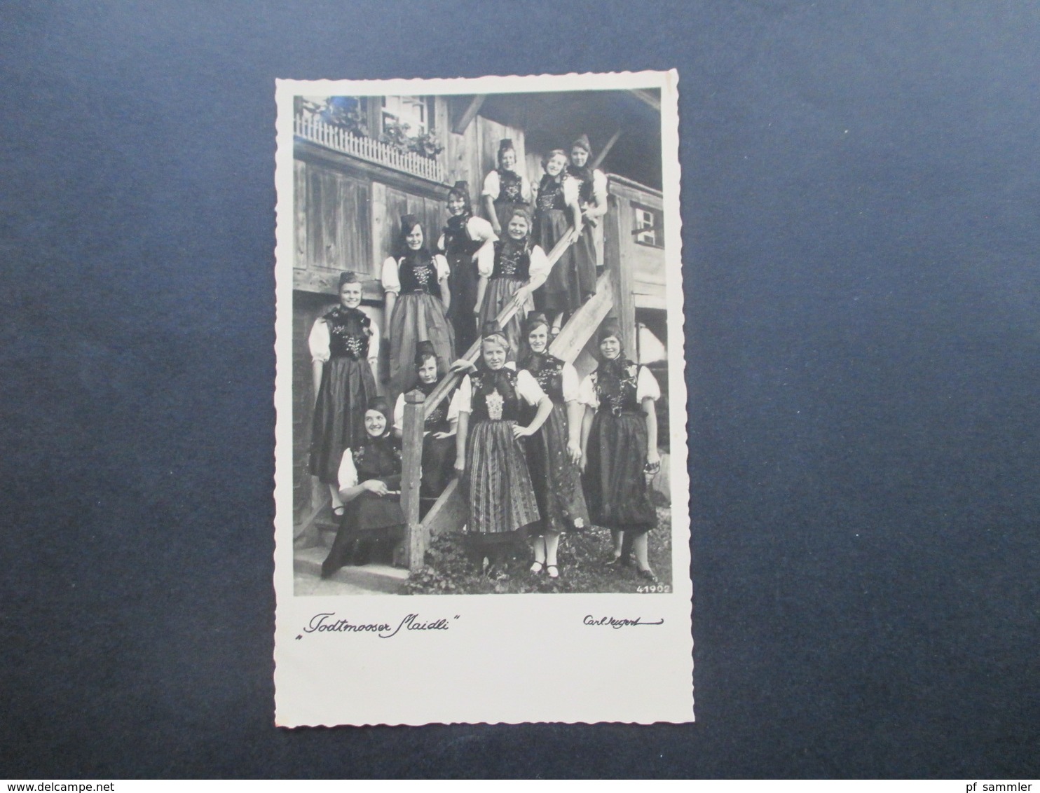 DR Echtfoto Karte Ca. 1930er Jahre Todtmooser Maidli. Junge Mädchen / Frauen In Tracht. Todtmoos Schwarzwald - People