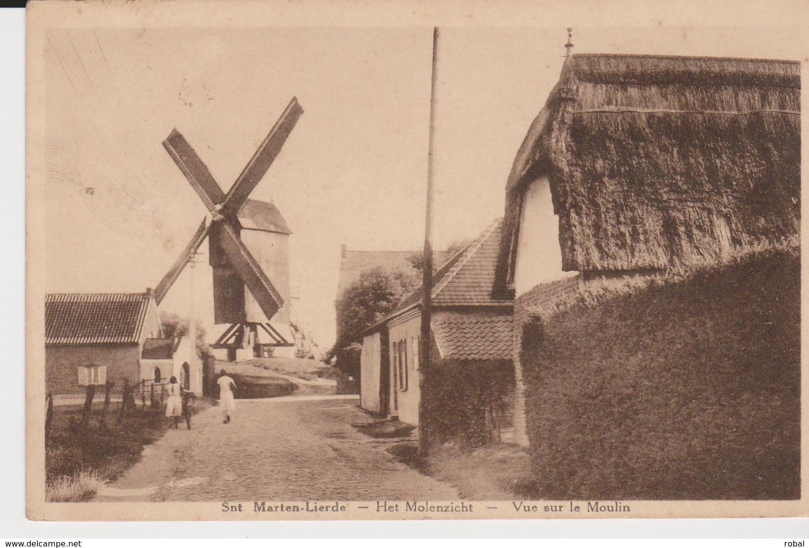 Sint Martens Lierde. Het Molenzicht. Vue Sur Le Moulin - Lierde