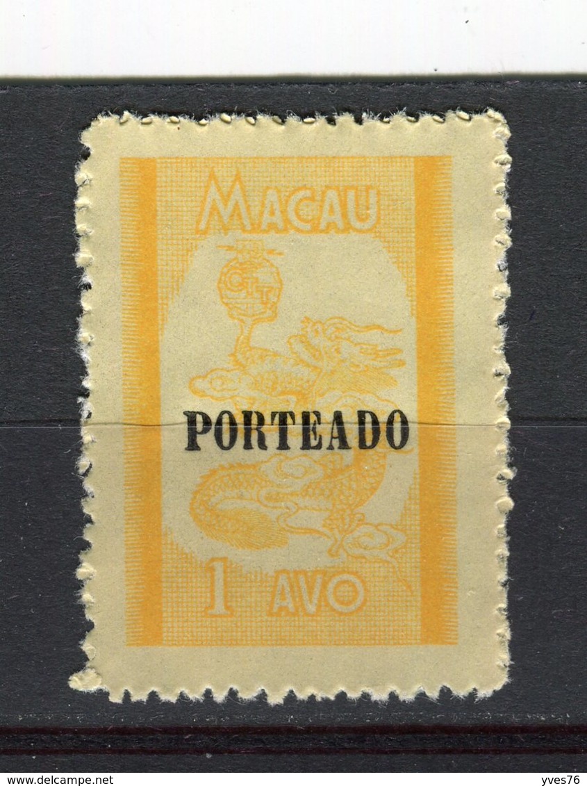 MACAO - Y&T Taxe N° 53(*) - Dragon - Postage Due