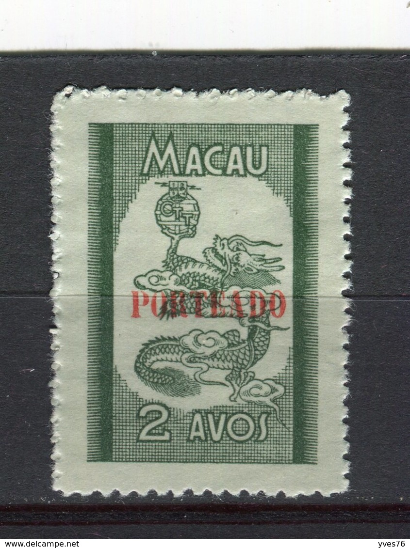 MACAO - Y&T Taxe N° 54(*) - Dragon - Impuestos