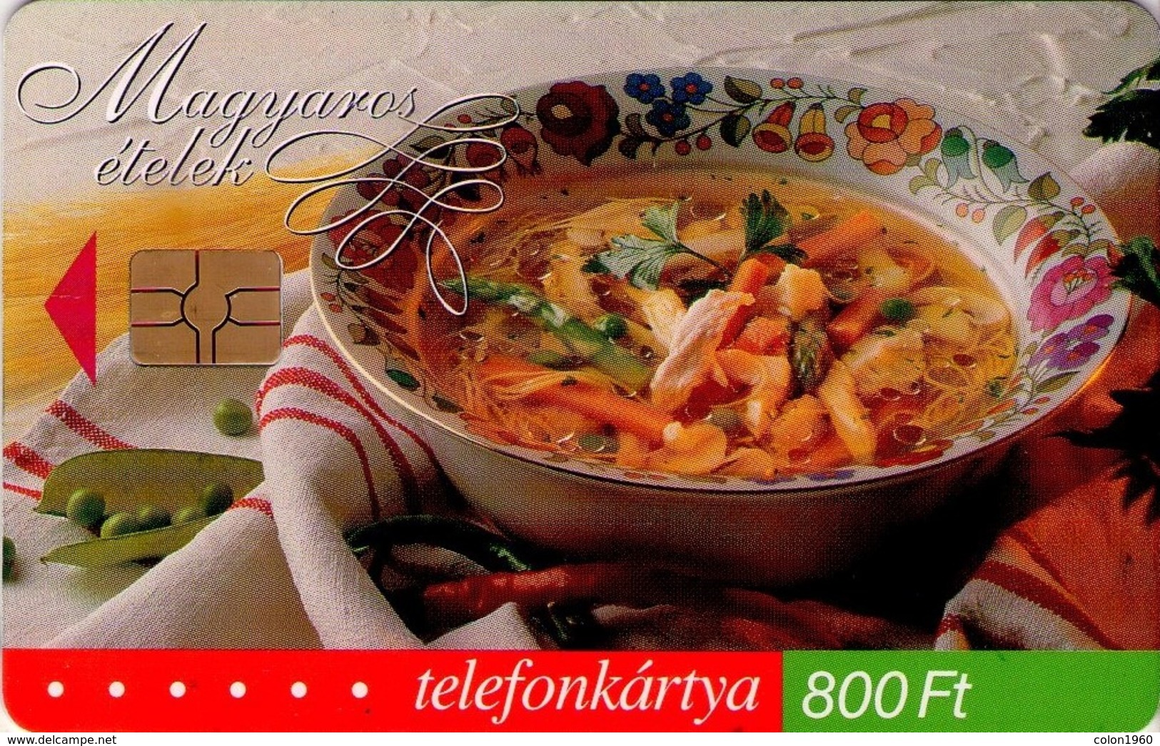 TARJETA TELEFONICA DE HUNGRIA. PLATOS HUNGAROS, SOPA DE POLLO. HU-P-2002-33B. (132) - Hungría