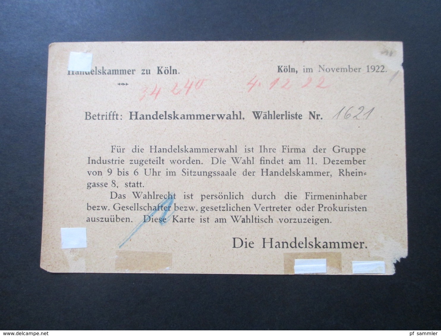 DR 1922 / 23 Infla Rote Freistempel Berlin Charlottenburg 9 Karten Verschiedene Wertstufen 8 Blankokarten 1x Gelaufen! - Briefe U. Dokumente