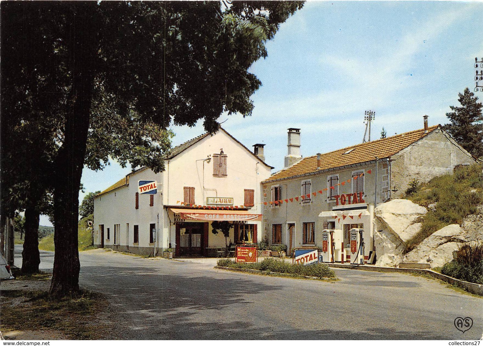 48-PONT-D'ARIBEL- ROUTE DE MENDE AU PUY- NATIONALE 88 RESTAURANT- PÊCHE- CHASSE ( VOIR POMPE A ESSENCE) - Autres & Non Classés