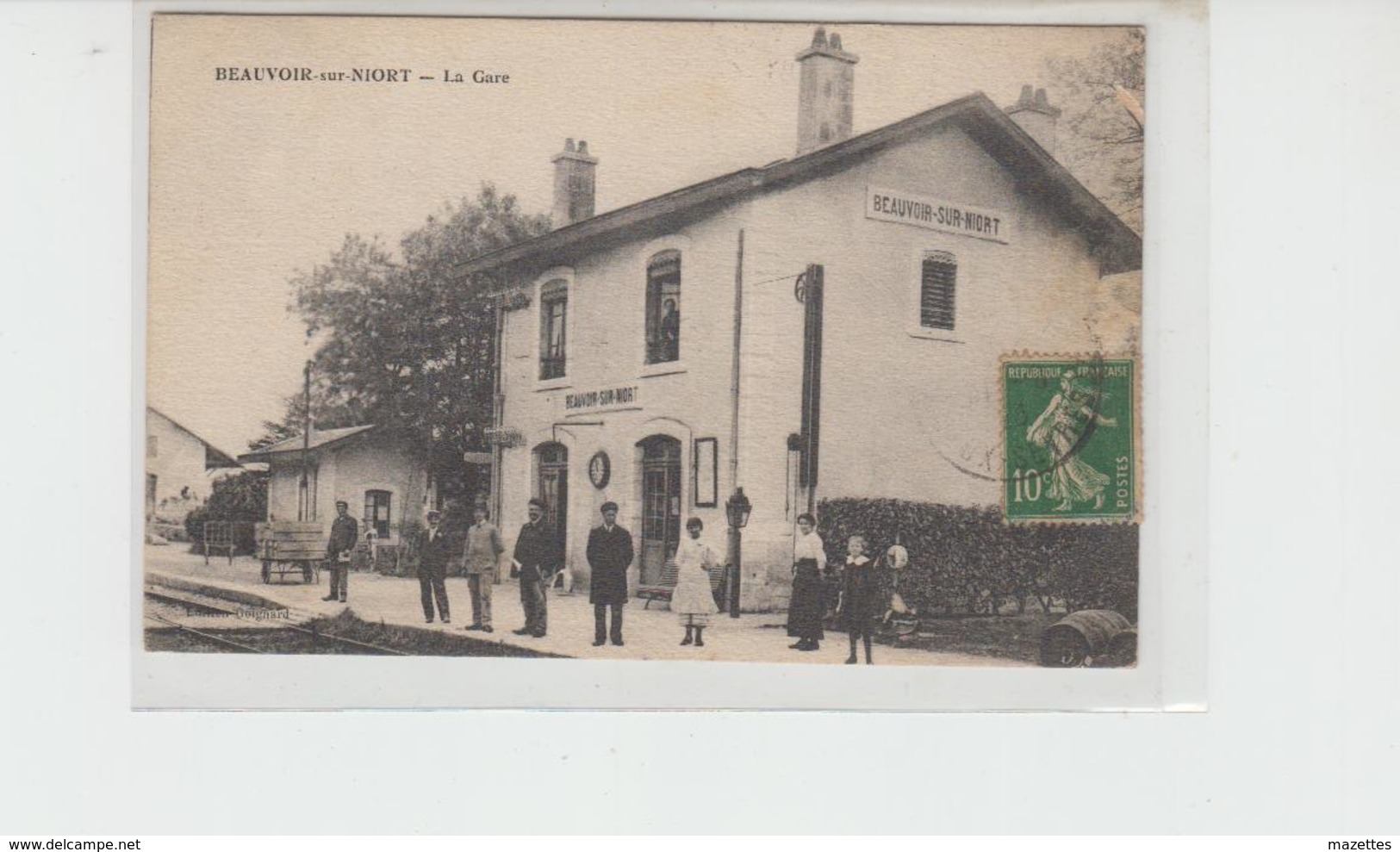 79 BEAUVOIR SUR NIORT LA GARE Trés Bon Etat - Beauvoir Sur Niort