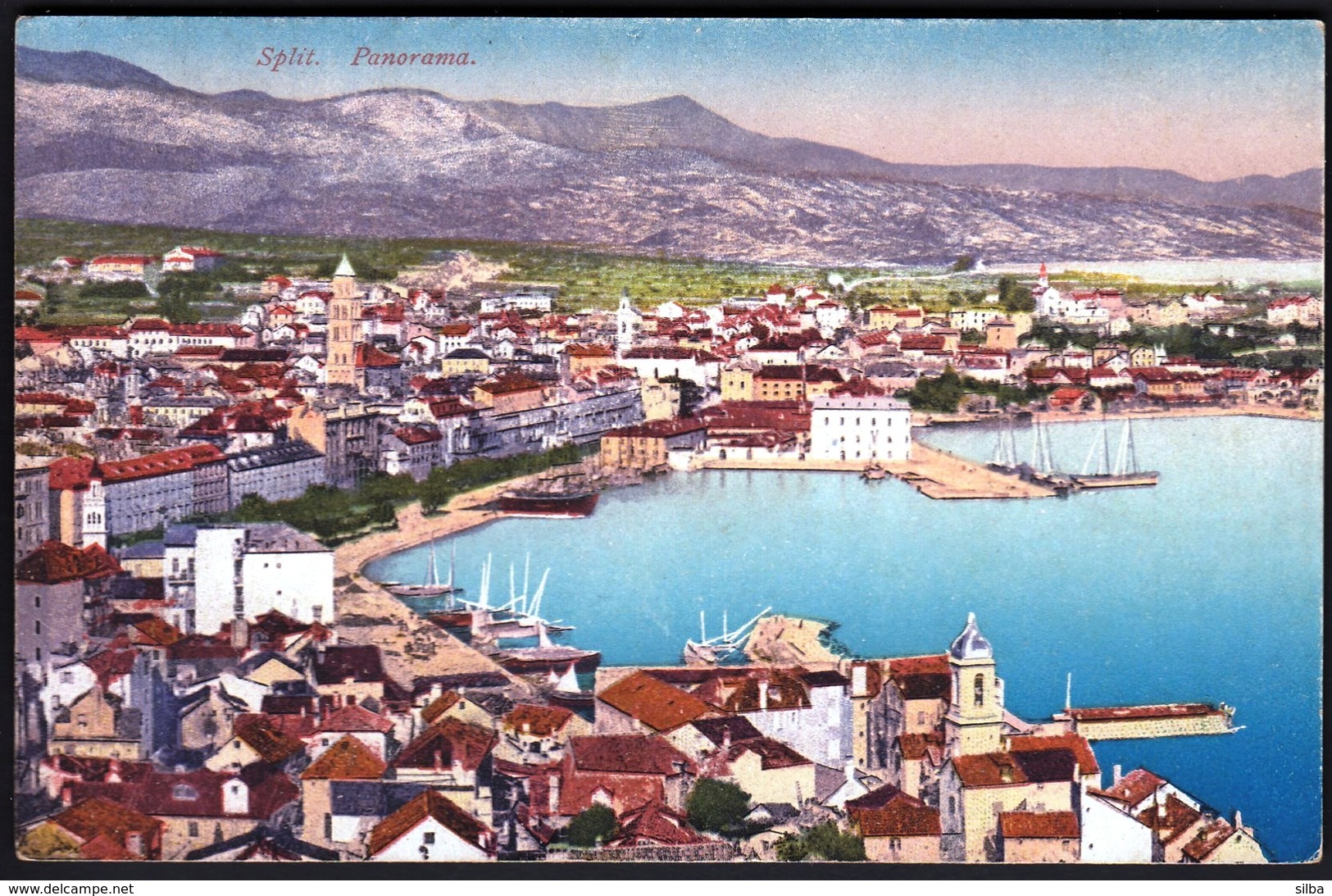 Croatia Split 1926 / Panorama, Port, Ships / Kingdom SHS / Purger - Croatie