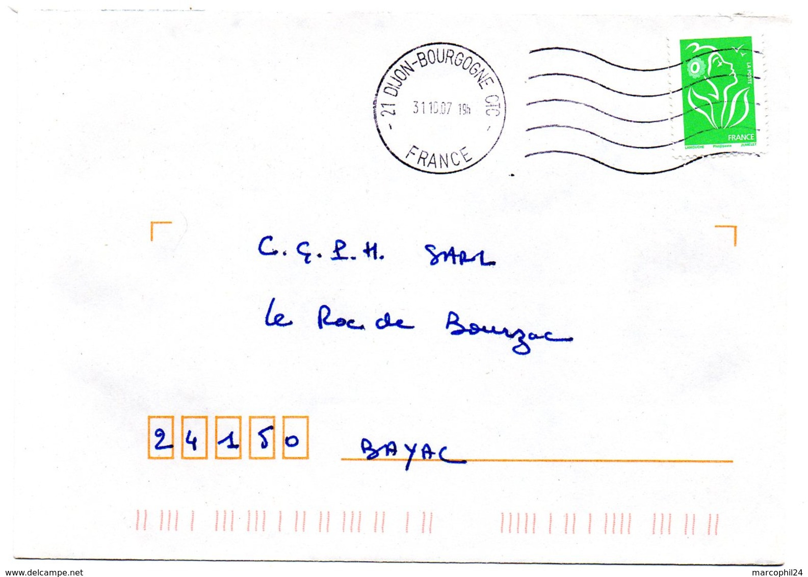 COTE D'OR - Dépt N° 21 = DIJON BOURGOGNE CTC 2007 = FLAMME à DROITE = SECAP Muette ' 5 Lignes Ondulées' - Mechanical Postmarks (Advertisement)