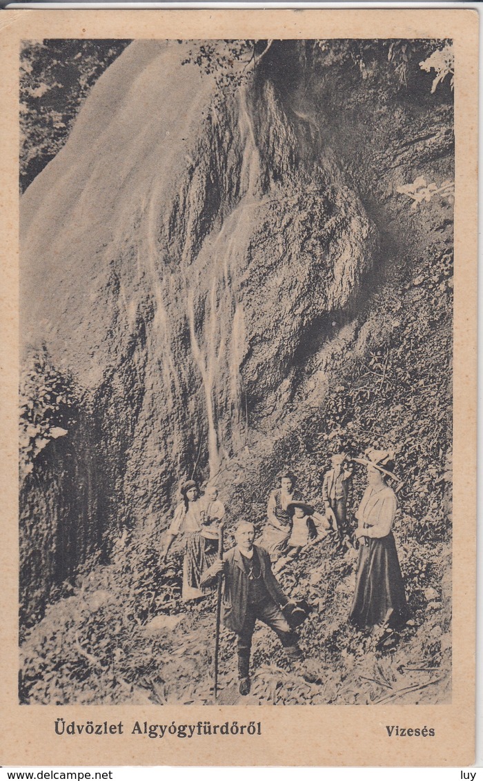 ALGYÓGY GEOAGIU GERGESDORF  VIZESÉS WATERFALL WASSERFALL  USED 1931 - Roumanie