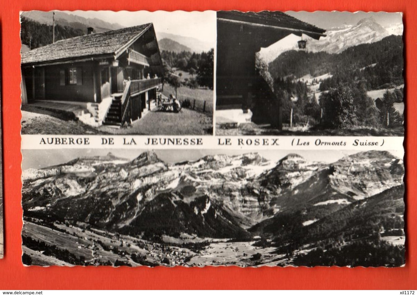 FKF-14 Auberge De La Jeunesse Le Rosex Les Ormonts Multivues. Circulé En 1970, Timbre Manque - Altri & Non Classificati