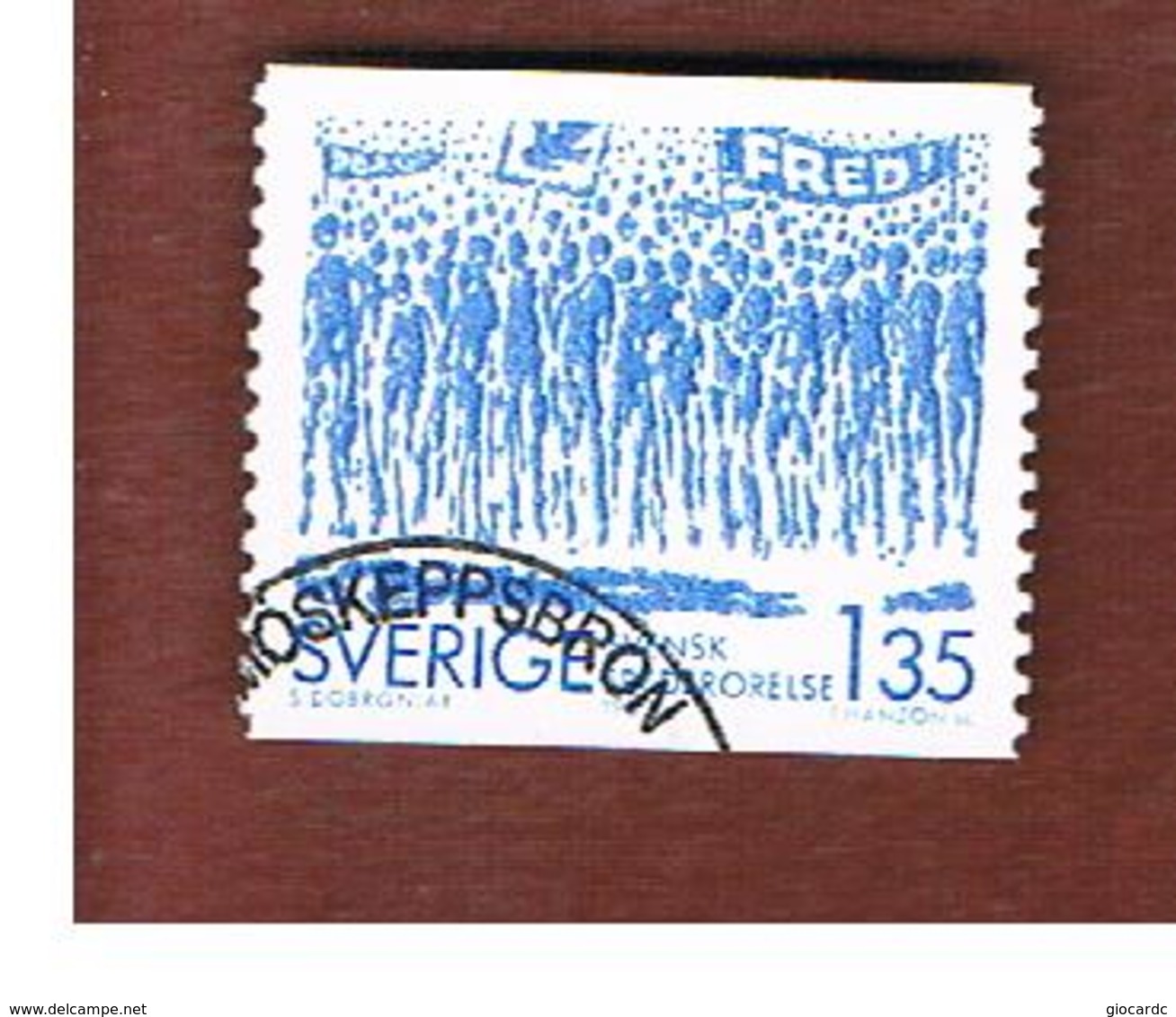 SVEZIA (SWEDEN) - SG 1144  - 1983  SWEDISH PEACE MOVEMENT      - USED ° - Usados