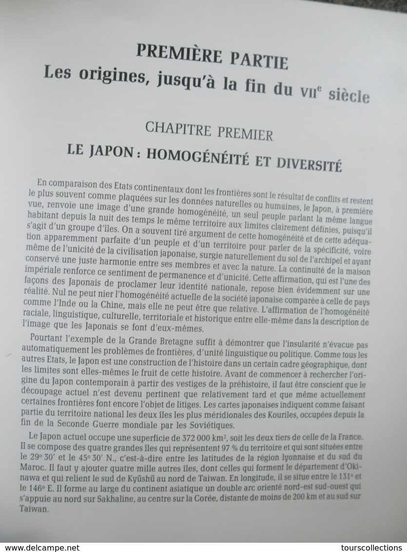 LIVRE HISTOIRE DU JAPON de Francine HERAIL 631 PAGES !!! Editions HORVATH - RARE Presse de 1990