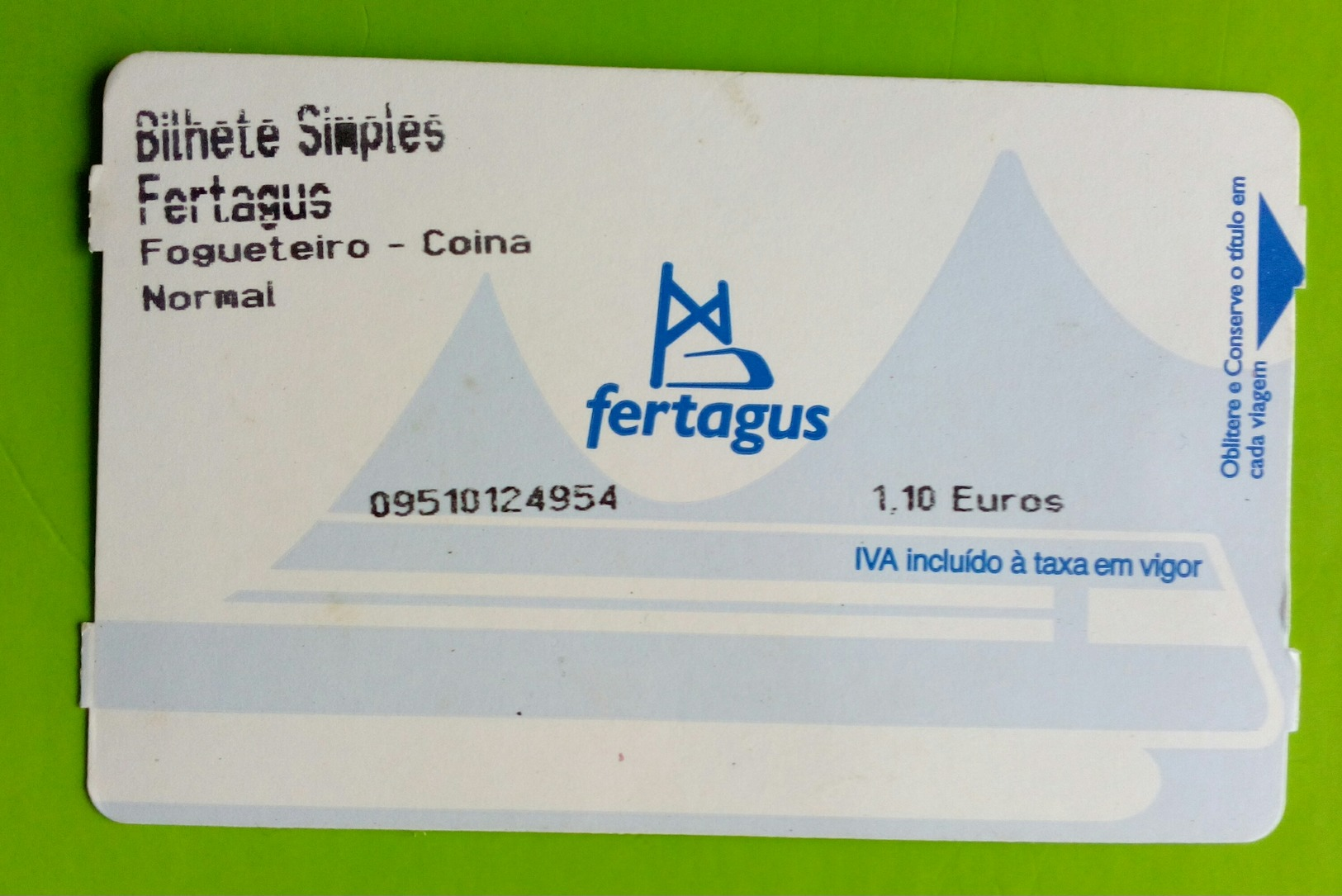 Tickets Transport Portugal.Trem - Europe