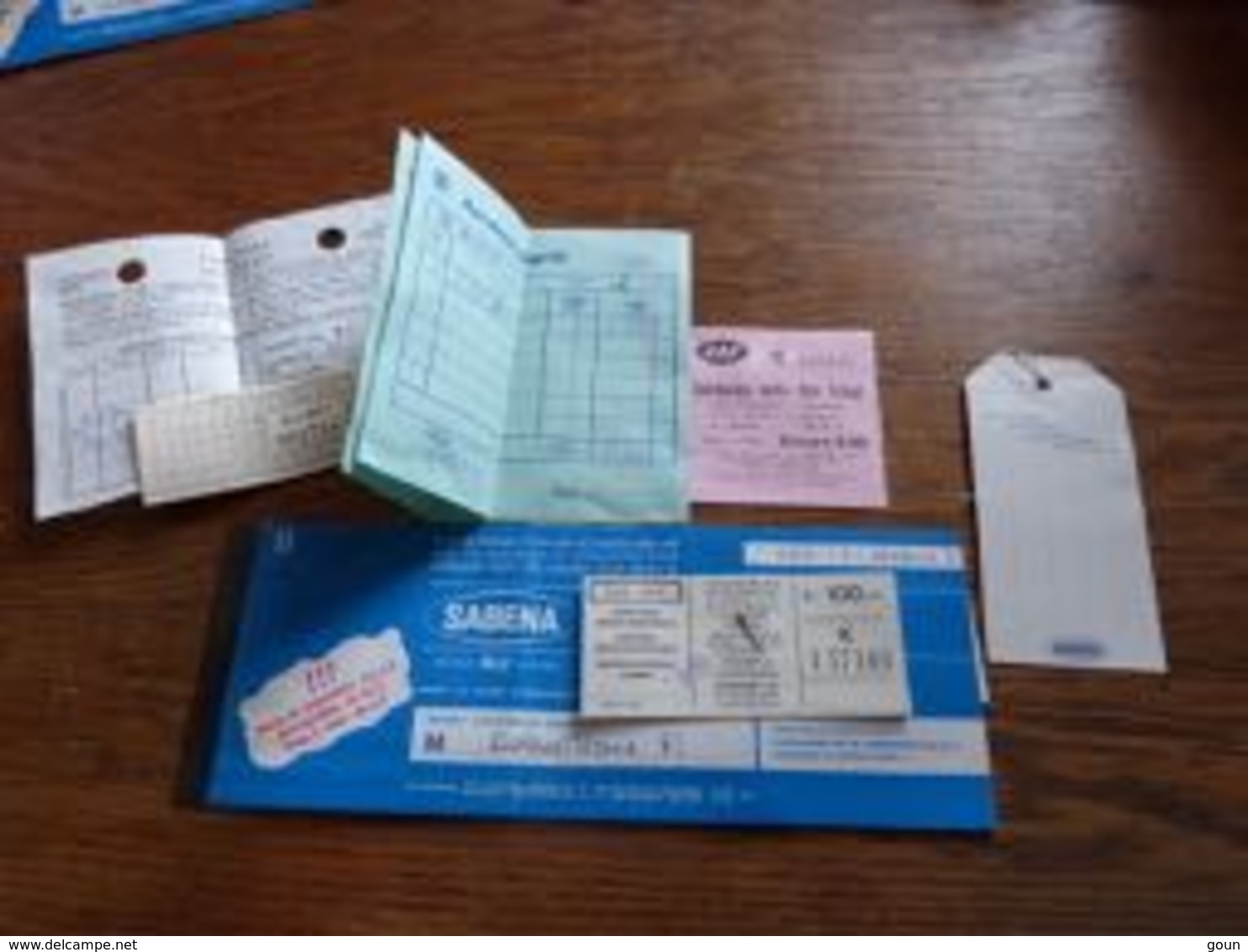 Billet Aviation Sabena Belgrade Brussels 1972 + Petits Papiers JAT Et Autres Pub Agfa Gevaert - Europe