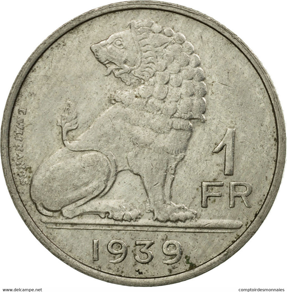 Monnaie, Belgique, Franc, 1939, TB+, Nickel, KM:120 - 1 Franc