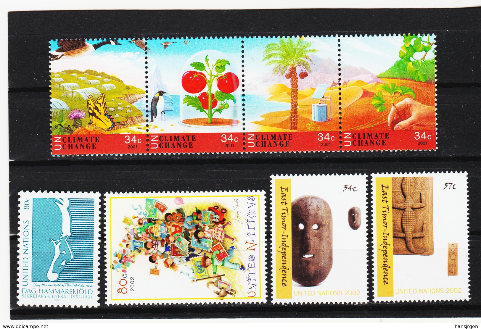 VV879 UNO NEW YORK 2001 MICHL 880+889+884/87+894/95 ** Postfrisch Siehe ABBILBUNG - Unused Stamps