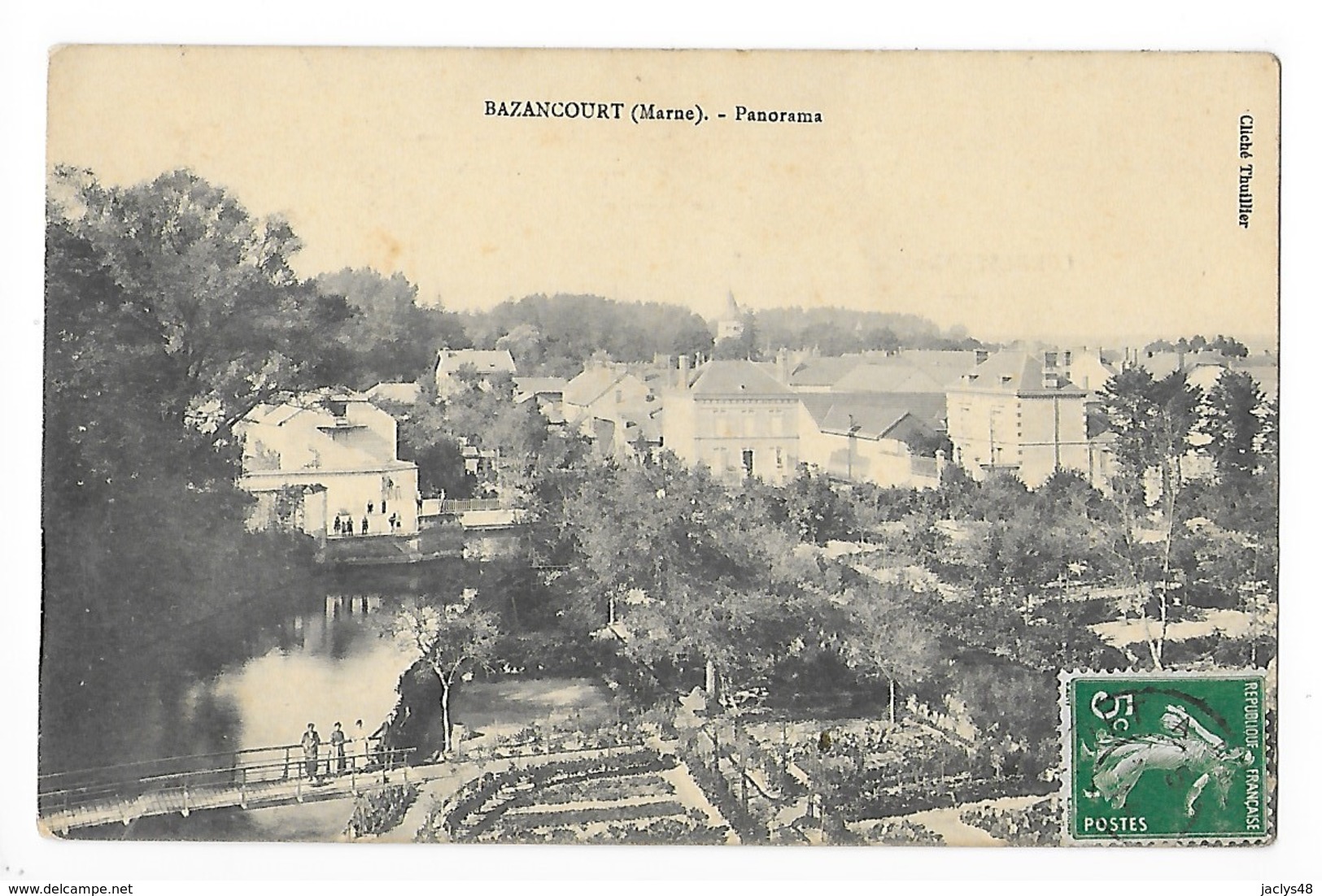 BAZANCOURT  (cpa 51)  Panorama   -  L 1 - Bazancourt