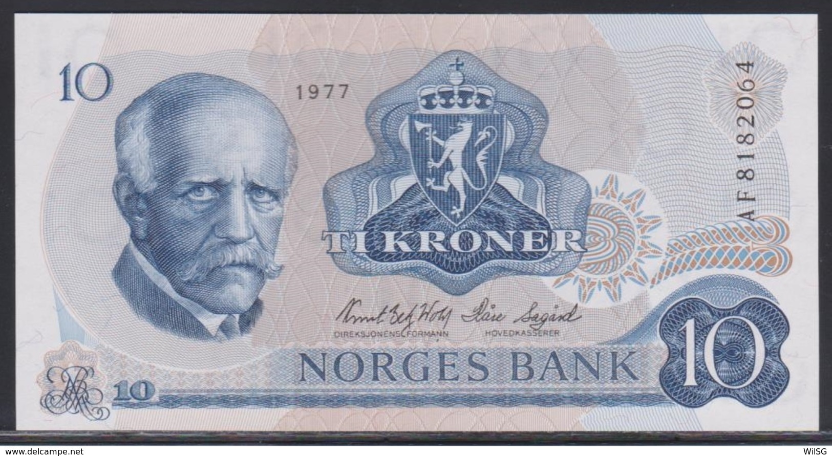 Norwegen 10 Kroner 1977 UNC - Norvège