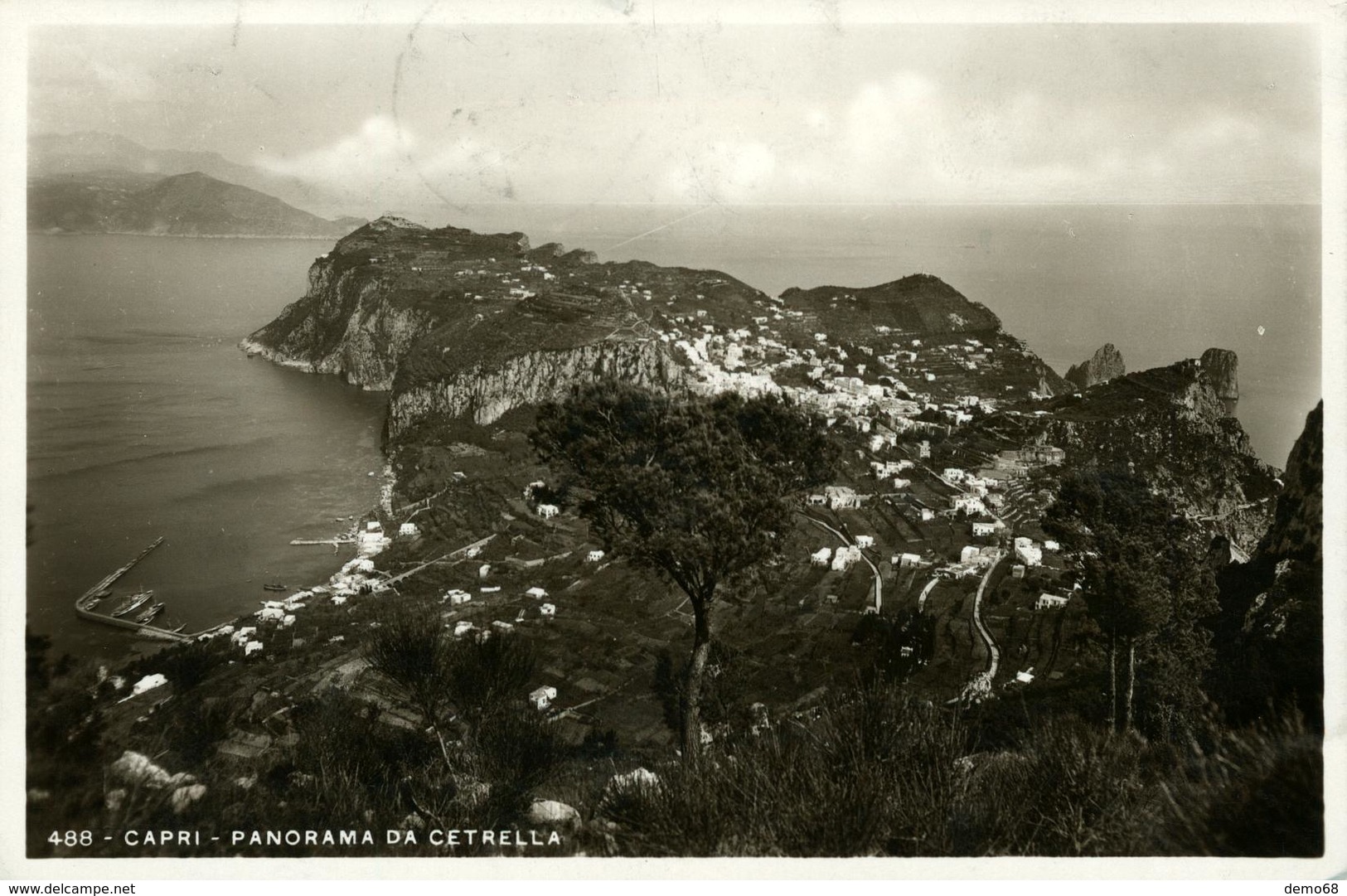 Italie Italia CAPRI Emilia Romagna Panorama Da Cetrella Presqu'île  1937 - Carpi