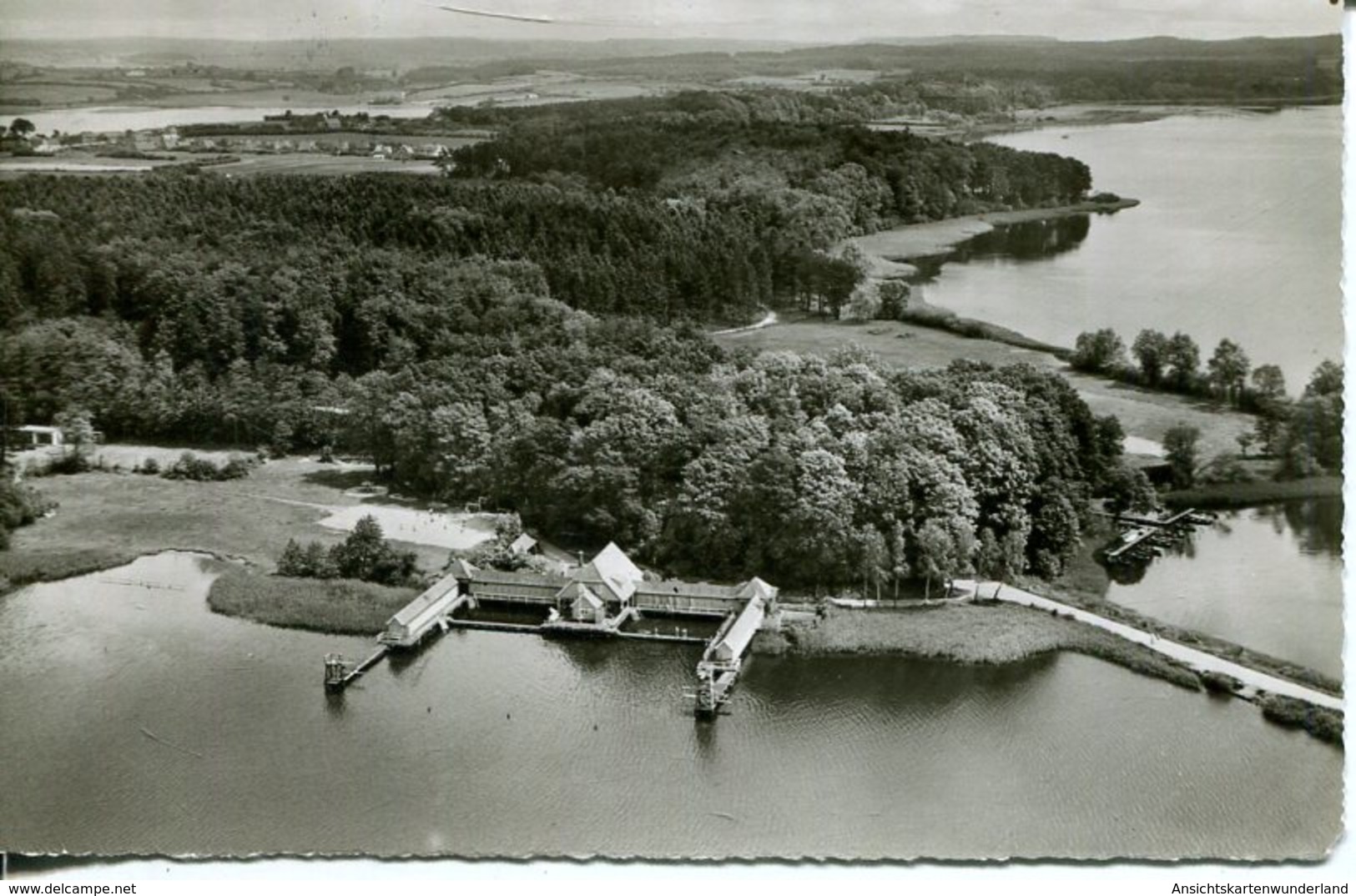 005734  Eutin - Luftbild Badeanstalt  1964 - Eutin