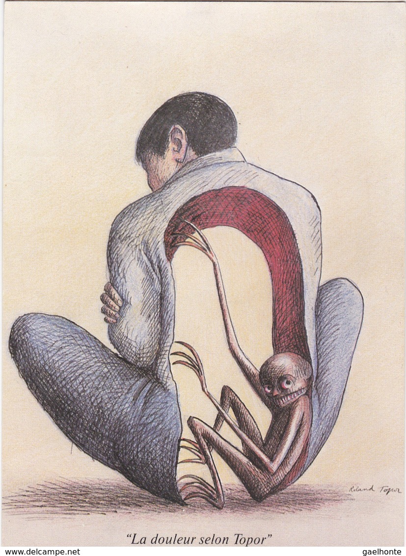 D357 ET 358 ILLUSTRATION DE ROLAND TOPOR - LA DOULEUR SELON TOPOR - Topor