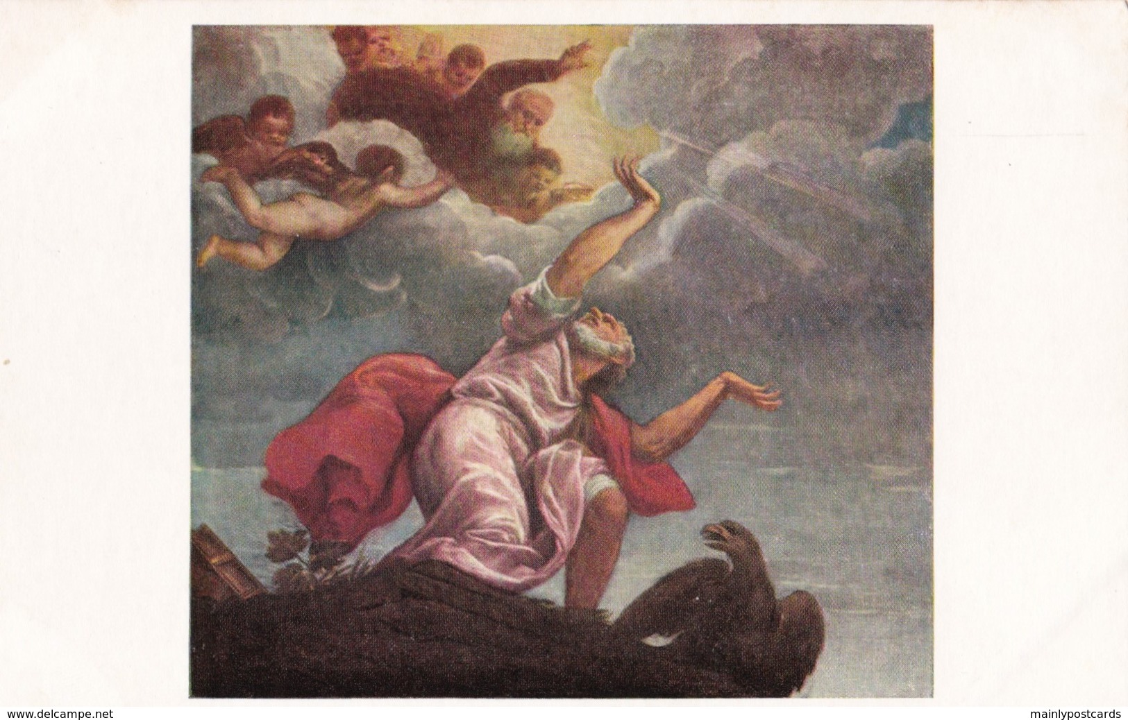 AR96 Fine Art - Saint John The Evangelist On Patmos By Titian - Schilderijen