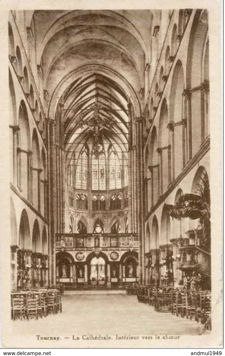 TOURNAI - La Cathédrale - Intérieur Vers Le Choeur - 1939 - Tournai