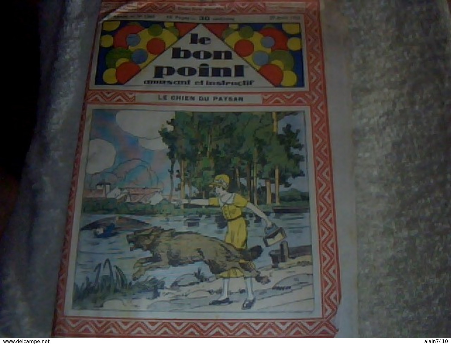 BD  Livre Jeunesse LE BON POINT No 1065    Annee 1933-9 Pages Autentique B Etat D Ensemble - Pierrot