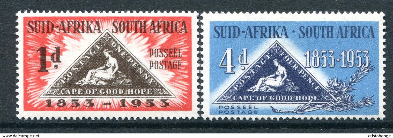 South Africa 1953 Centenary Of First Cape Of Good Hope Stamps Set HM (SG 144-145) - Unused Stamps