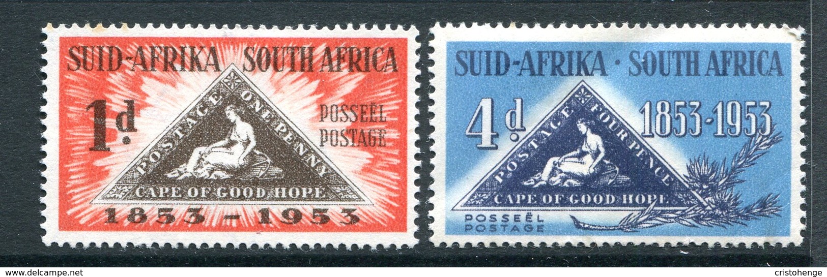 South Africa 1953 Centenary Of First Cape Of Good Hope Stamps Set HM (SG 144-145) - Unused Stamps