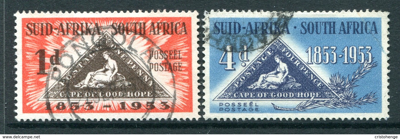 South Africa 1953 Centenary Of First Cape Of Good Hope Stamps Set Used (SG 144-145) - Neufs