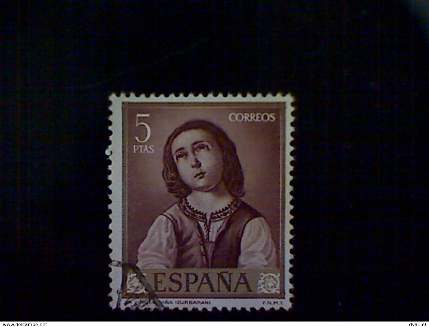 Spain, Scott #1103, Used (o), 1962, Artist Series, Zurbaran, Virgin As A Child, 5pts - Oblitérés