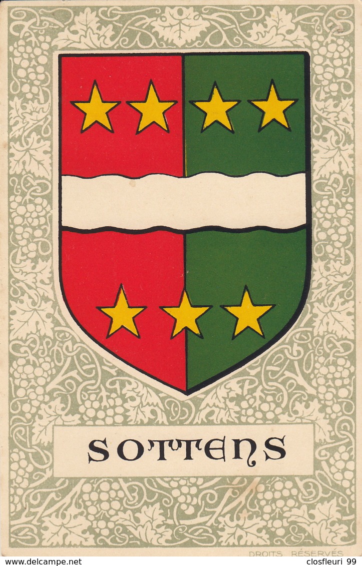 Armoirial Des Communes Vaudoises. Drapeau De Sottens - Sottens