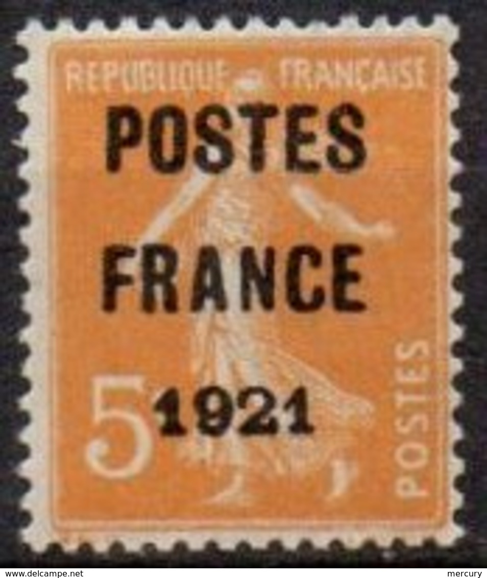 FRANCE - 5 C. POSTES FRANCE 1921 Neuf Avec Surcharge FAUSSE - 1893-1947
