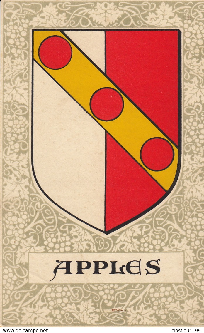 Armoirial Des Communes Vaudoises. Drapeau D' Apples - Apples