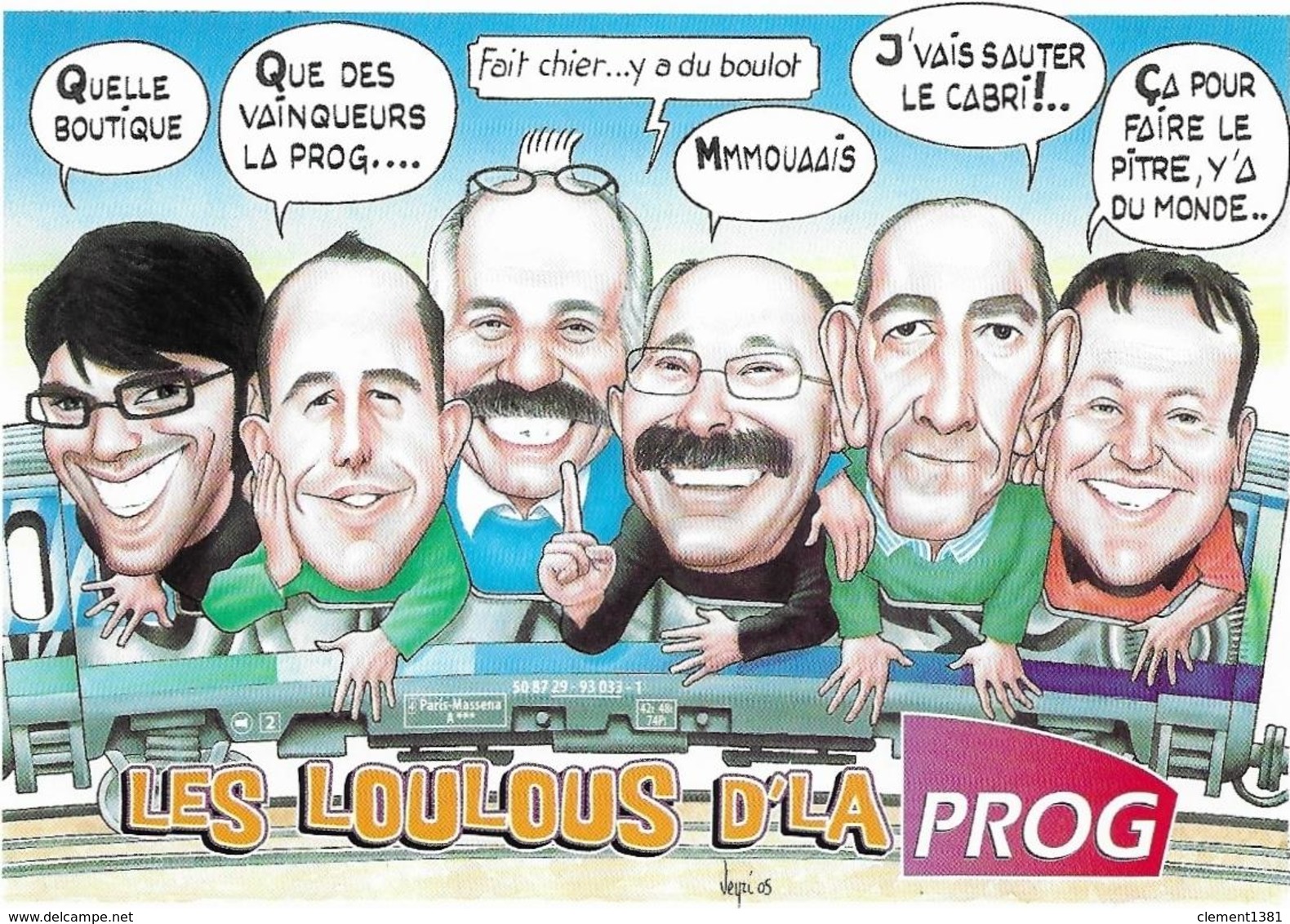 Illustrateur Bernard Veyri Caricature SNCF Train Les Loulous De La Prog - Veyri, Bernard