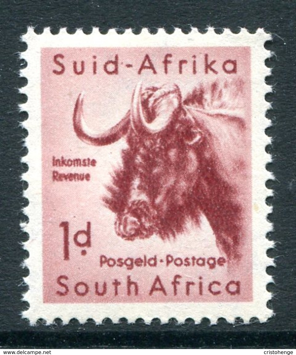 South Africa 1954 Wildlife - Wmk. Springbok - 1d Black Wildebeest MNH (SG 152) - Unused Stamps
