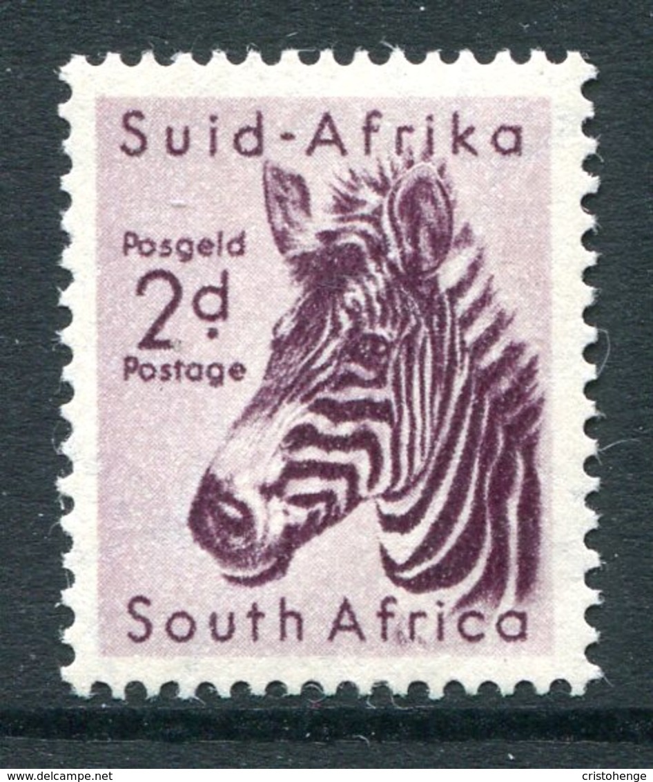 South Africa 1954 Wildlife - Wmk. Springbok - 2d Zebra LHM (SG 154) - Unused Stamps