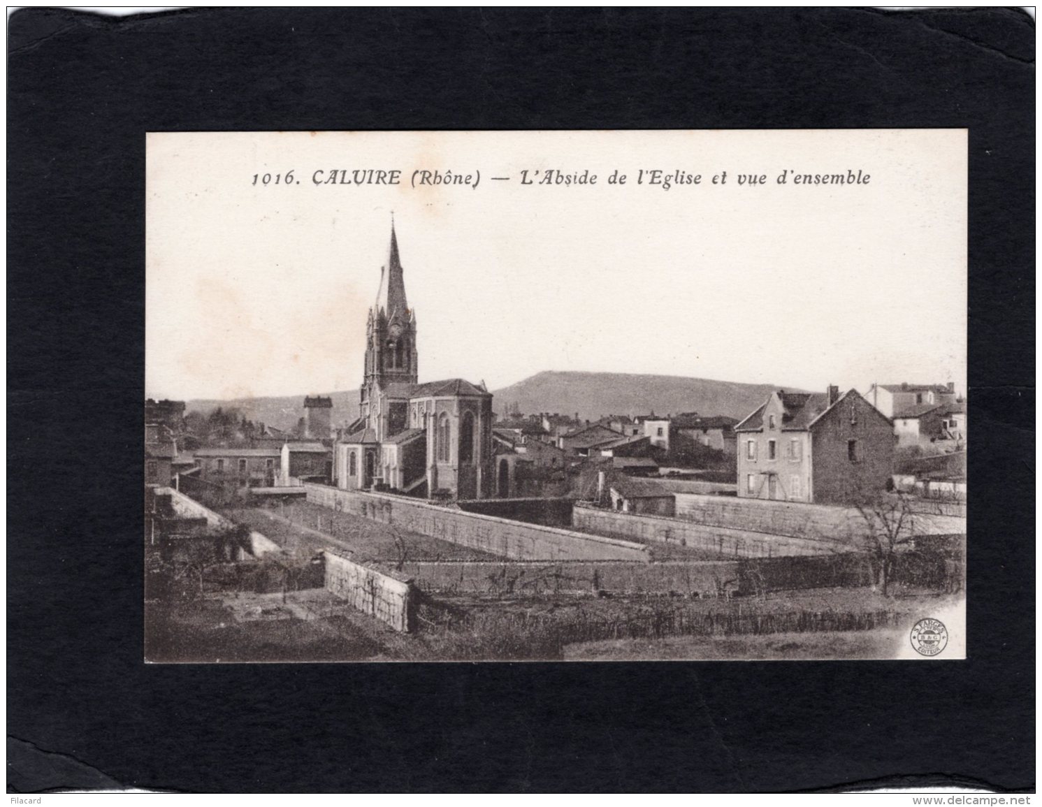 80730    Francia,   Caluire,  L"Abside De L"Eglise Et Vue D"ensemble,  NV - Caluire Et Cuire