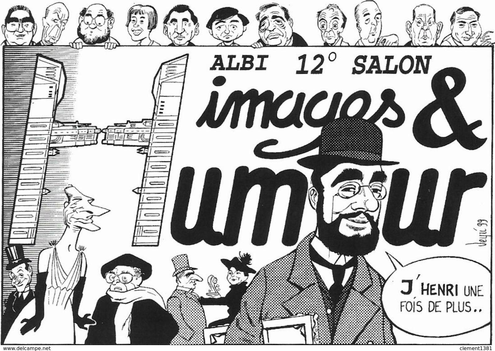 Illustrateur Bernard Veyri Caricature Salon Albi 1999 Images Et Humour - Veyri, Bernard