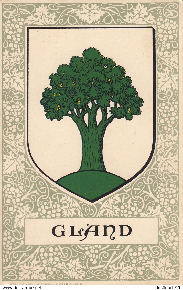 Armorial Des Communes Vaudoises. Drapeau De Gland - Gland