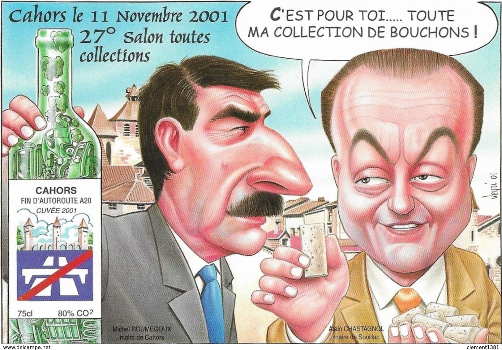 Illustrateur Bernard Veyri Caricature Cahors 2001 - Veyri, Bernard