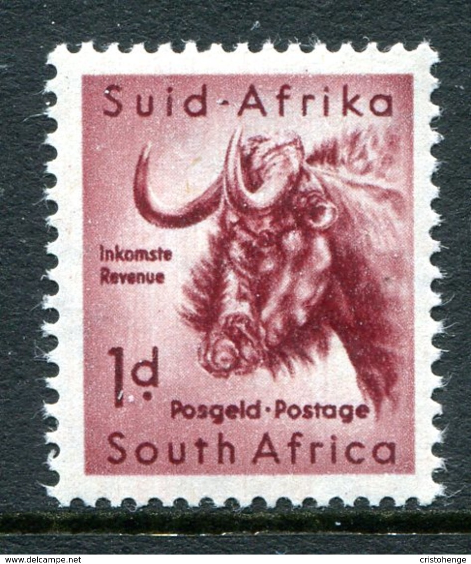 South Africa 1959-60 Wildlife - Wmk. Coat Of Arms - 1d Black Wildebeest - Type I - LHM (SG 171) - Unused Stamps