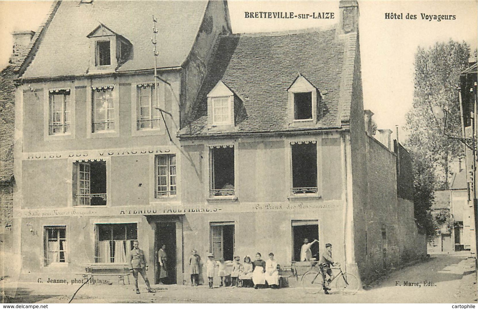 14 - BRETTEVILLE SUR LAIZE - Hotel Des Voyageurs (animée) - Autres & Non Classés