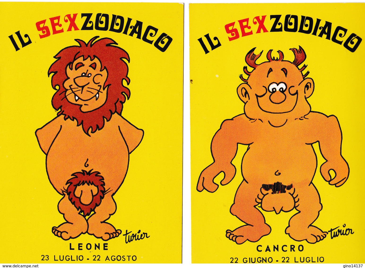 CARTOLINE UMORISTICHE - Lotto N° 12 - IL SEX ZODIACO - Postcard - Fumetti