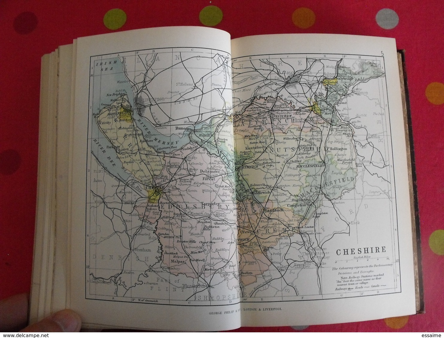 philip's handy atlas of the counties of england + index47 cartes double page + . London 1895