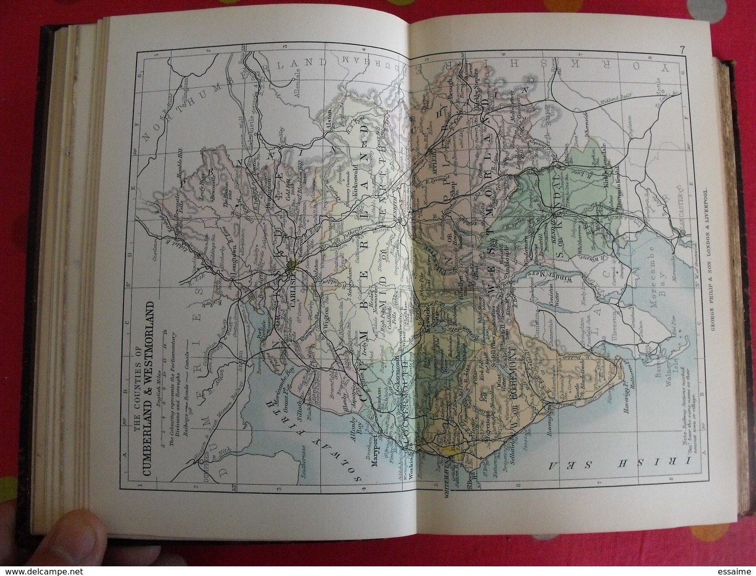 philip's handy atlas of the counties of england + index47 cartes double page + . London 1895