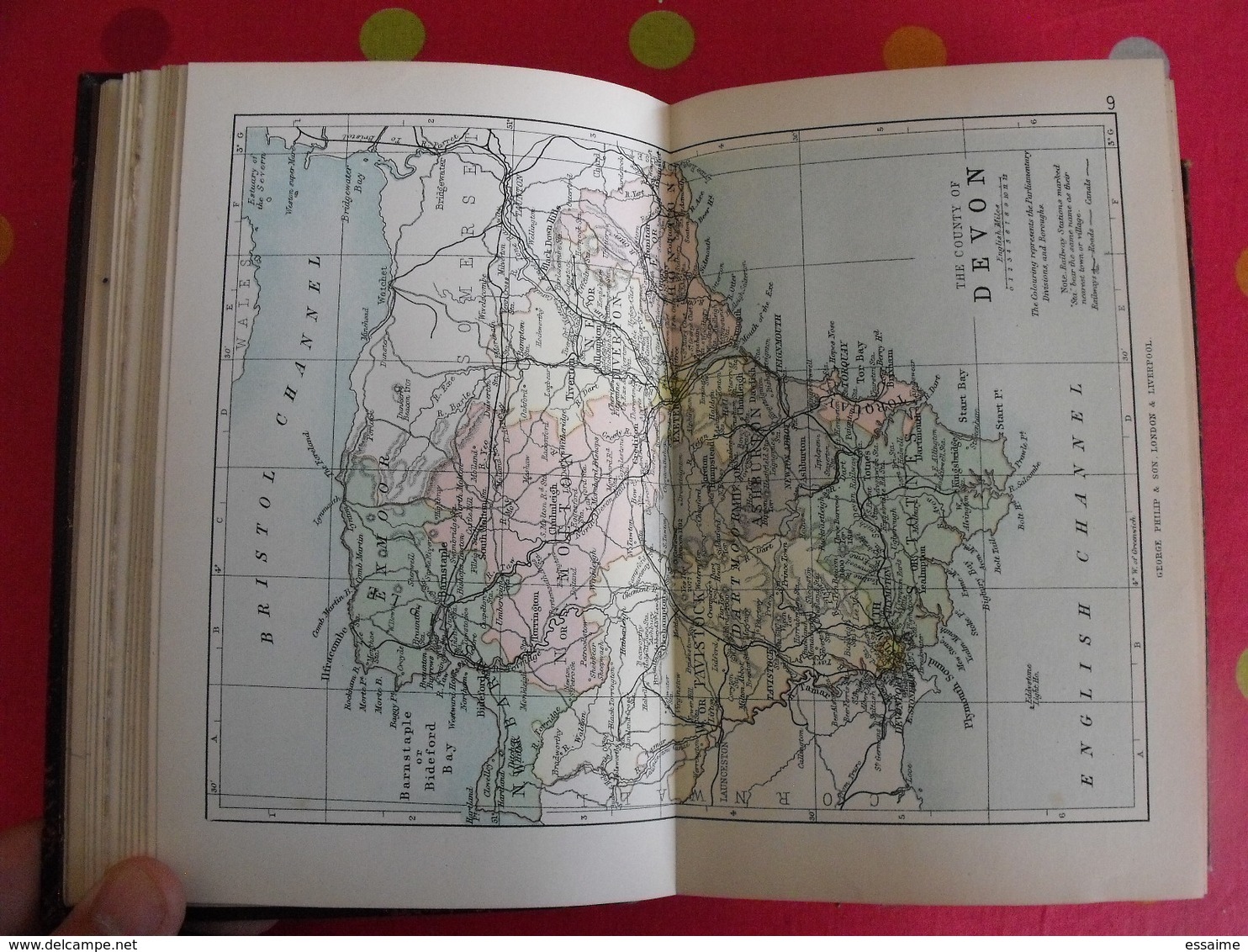 philip's handy atlas of the counties of england + index47 cartes double page + . London 1895