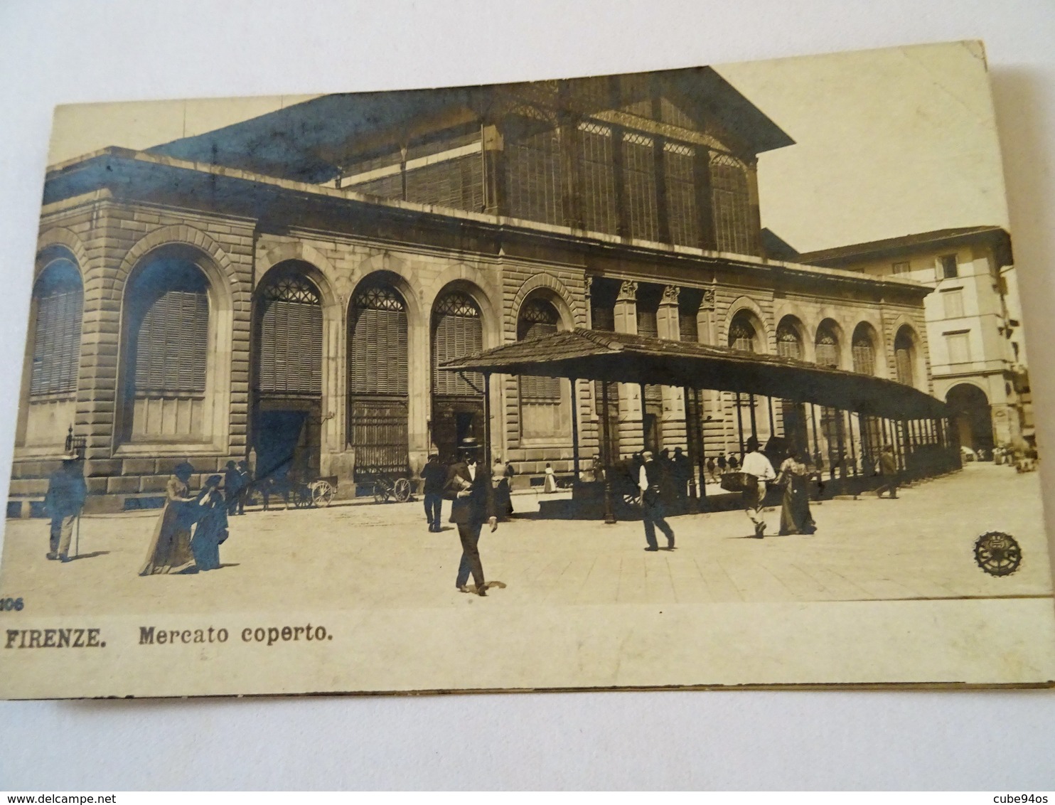 CARTE PHOTO FIRENZE MERCATO COPERTO; - Altri & Non Classificati