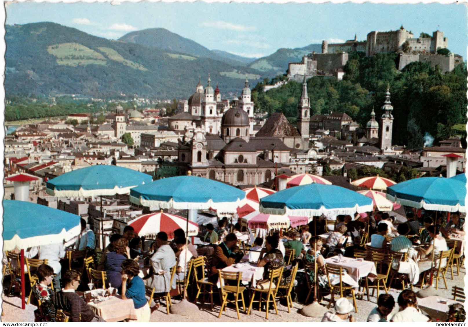 Ak Salzburg, Blick Vom Café Winkler, Gelaufen 1962 (23z12) - Salzburg Stadt